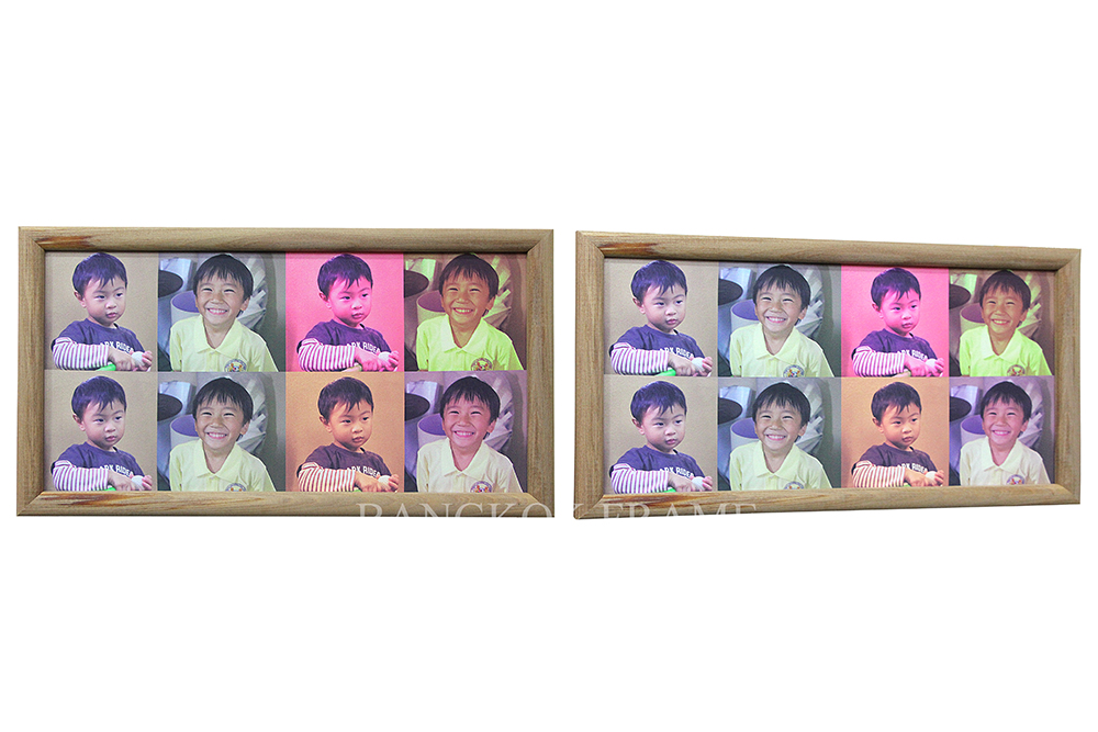 กรอบรูปไม้จริงภาพถ่ายหน้าเด็ก